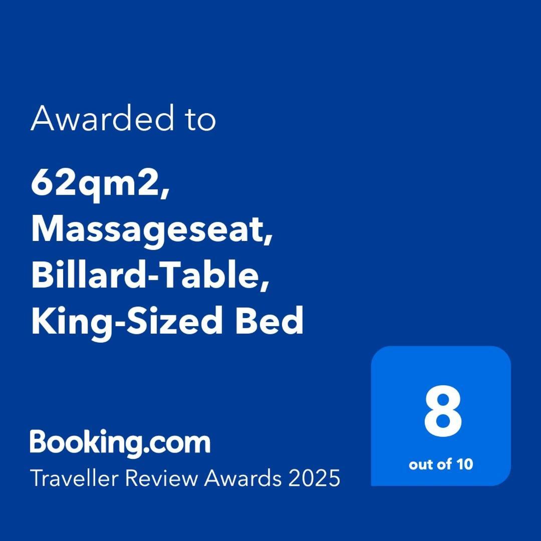 62Qm2, Massageseat, Billard-Table, King-Sized Bed Appartement Berlijn Buitenkant foto